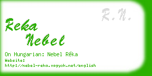 reka nebel business card